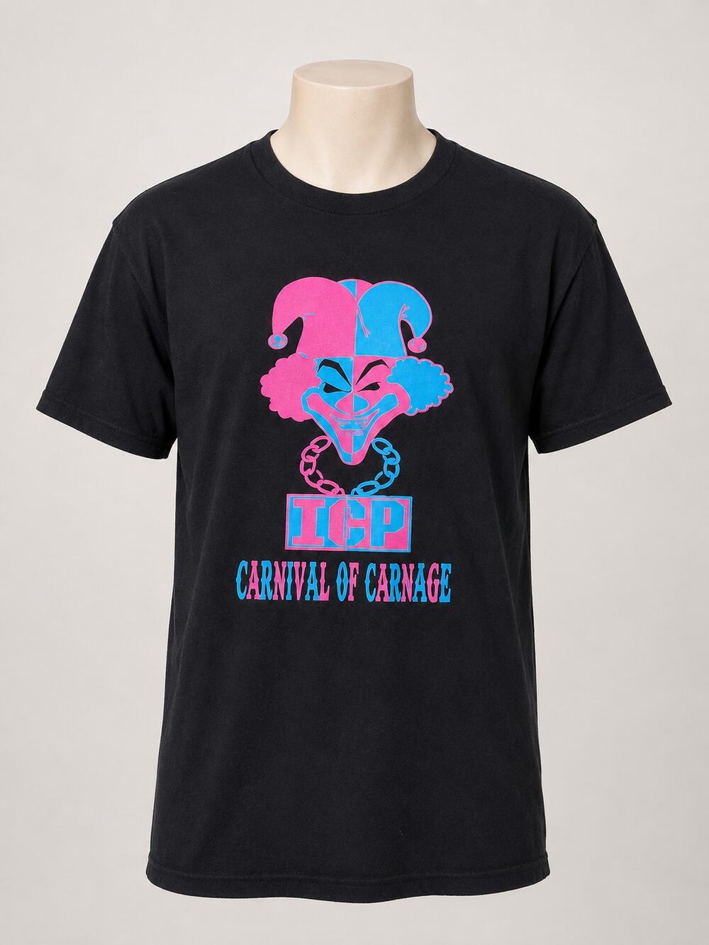 ICP Insane Clown Posse Carnival of Carnage T Shirt Black Juggalo Hatchetman